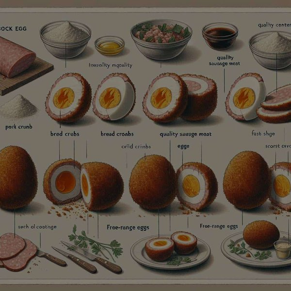 How to Make Authentic Scotch Eggs with a Crispy Coating and Soft-Centered Egg?