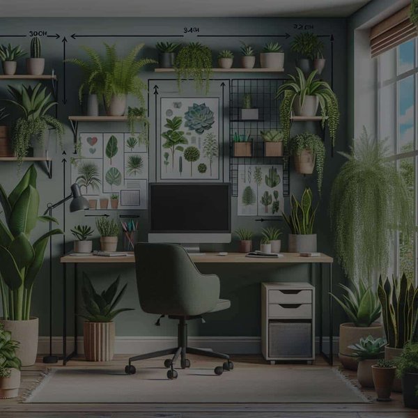 How to Choose the Ideal Combination of Houseplants for a Fresh and Invigorating Home Office Space?